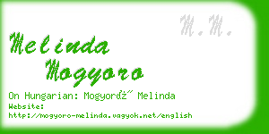 melinda mogyoro business card